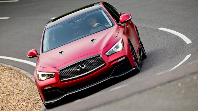 Infiniti drops a Nissan GT-R engine into a Q50 saloon. Result: explosive. Make it already, Infiniti.