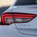 Vauxhall says a crisply-sculpted rear end helps the new Insignia Grand Sport to a sleek aerodynamic drag factor Cd of 0.26.