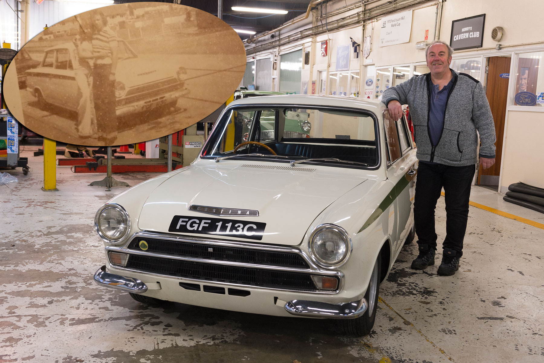 Ford Lotus Cortina TV star reunited with owner 40 years on