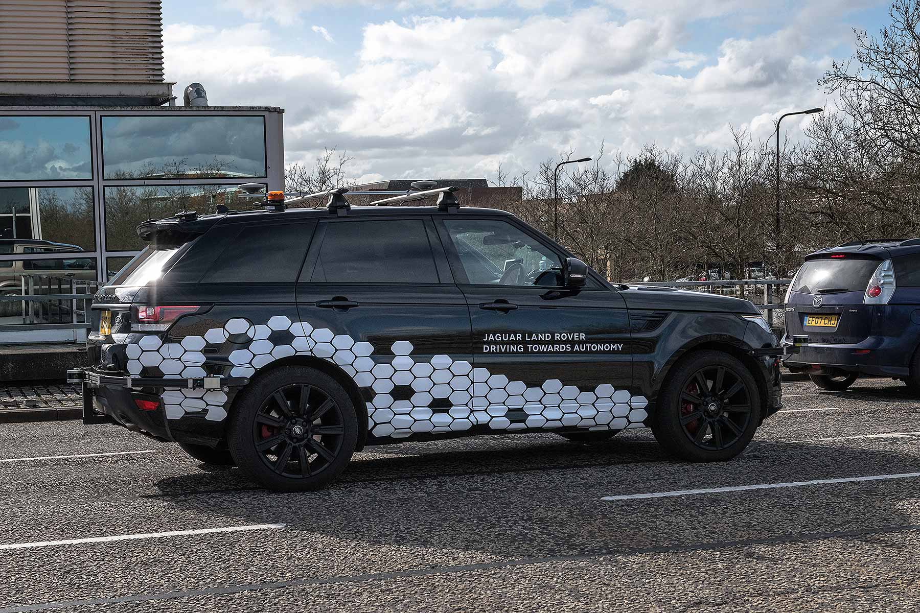 Self-driving Jaguar Land Rovers in Milton Keynes