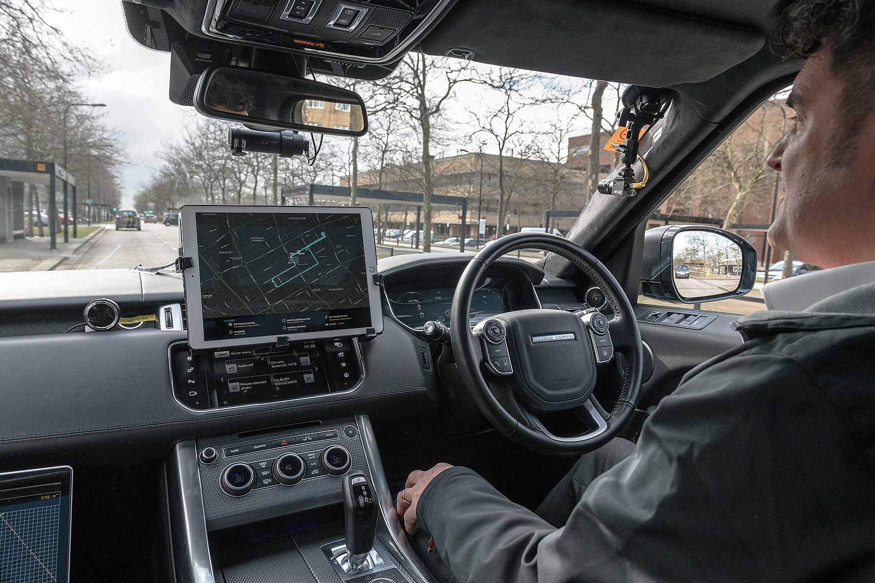 Self-driving Jaguar Land Rovers in Milton Keynes