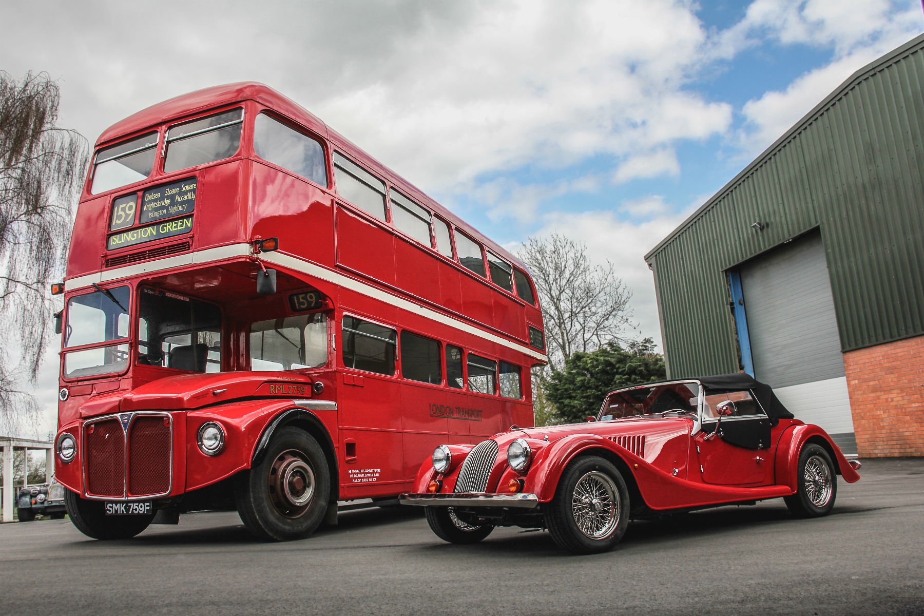 Morgan is restoring an old bus to celebrate 50 years of the Plus 8