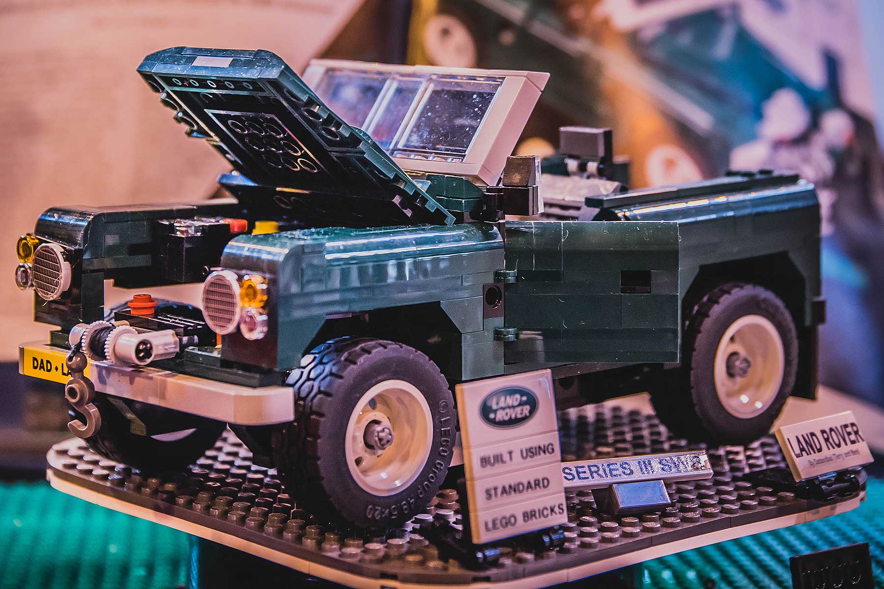 Fan-built LEGO Land Rover at the 2018 NEC Classic Motor Show