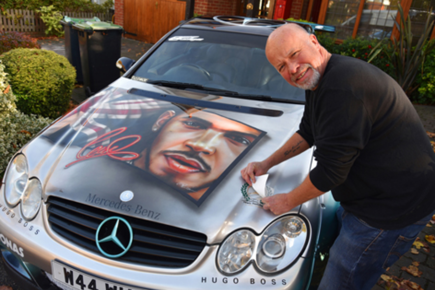 Lewis Hamilton art car tribute for sale