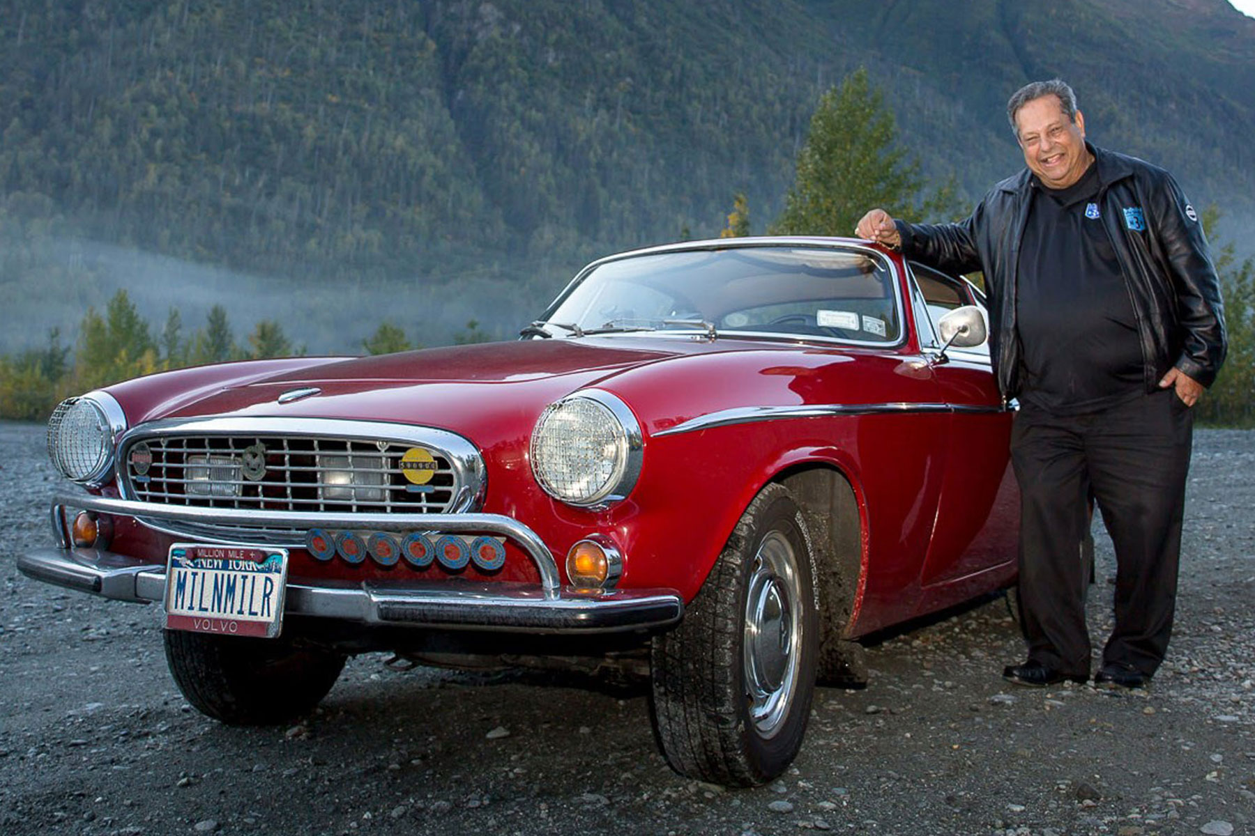 The late Irv Gordon with his Volvo