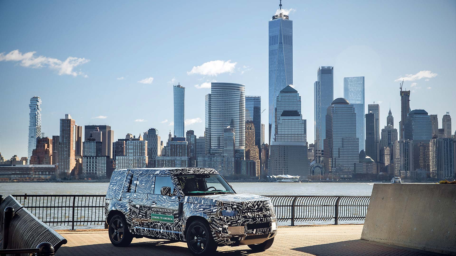 2019 Land Rover Defender disguised in America