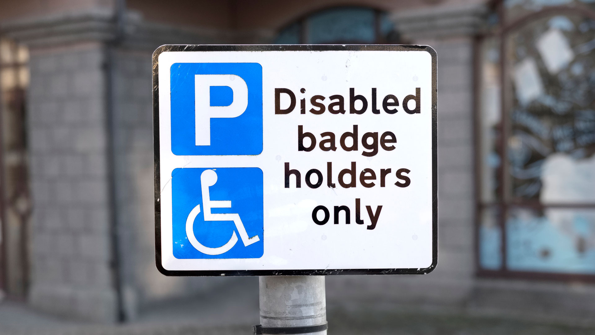Disabled Blue Badge holders only