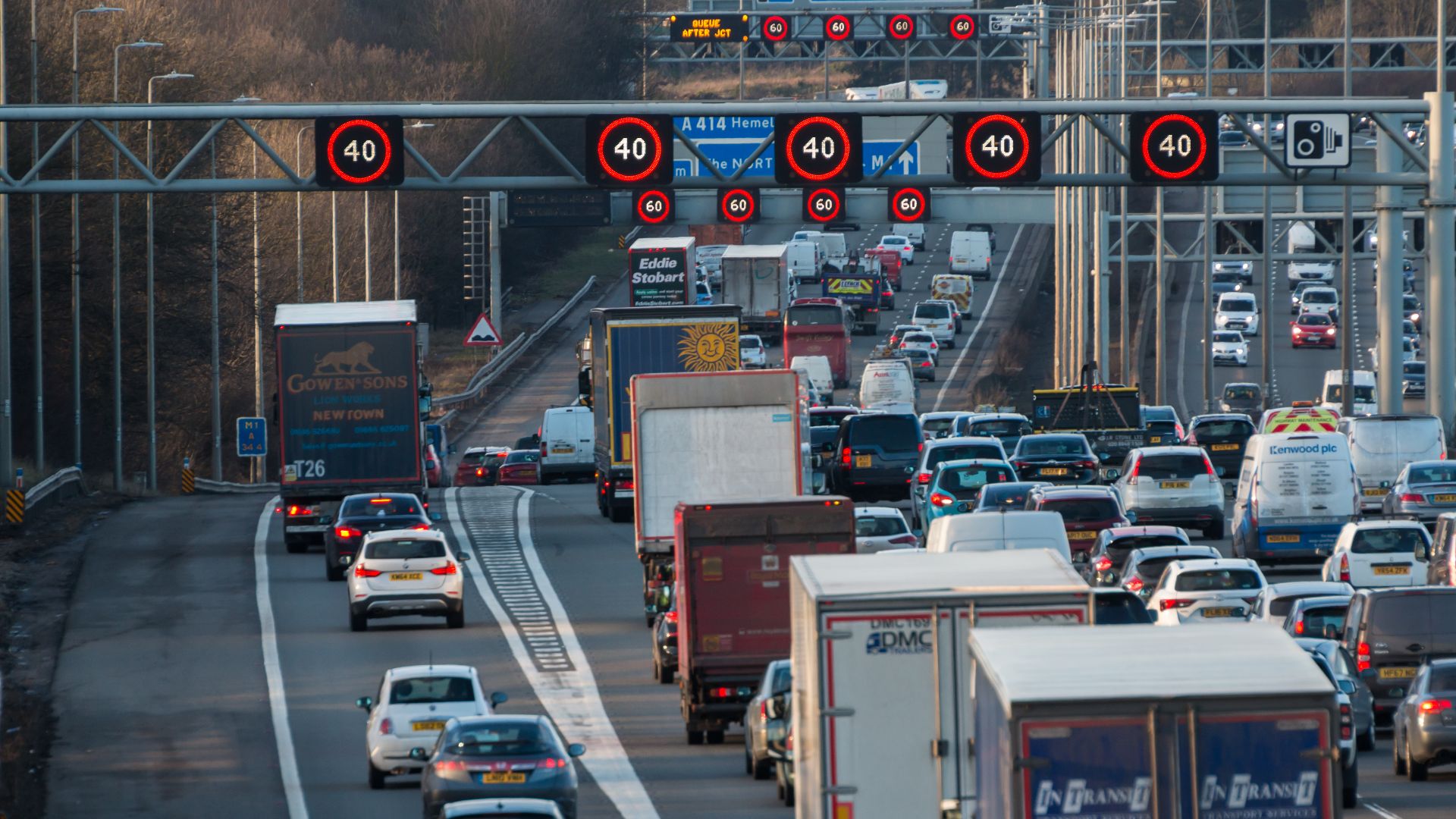 Speed cameras limits motorways