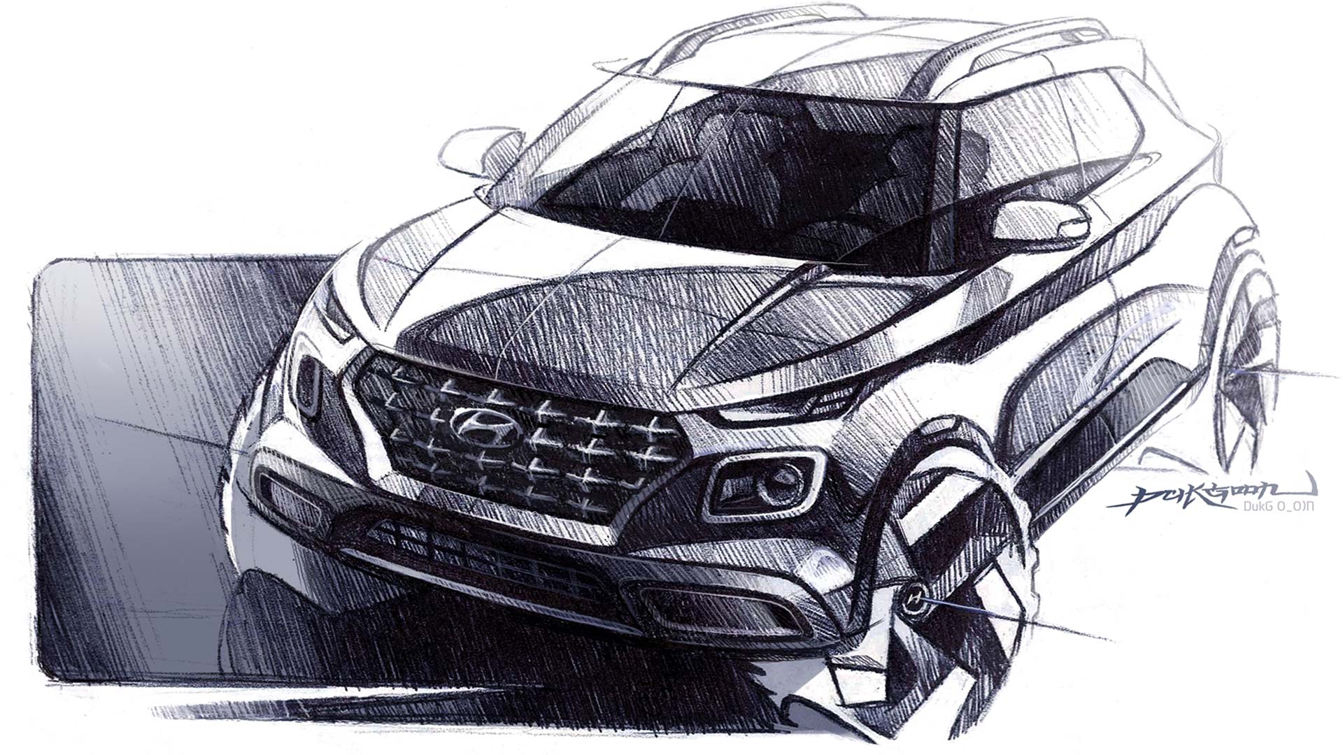 Hyundai Venue sketch