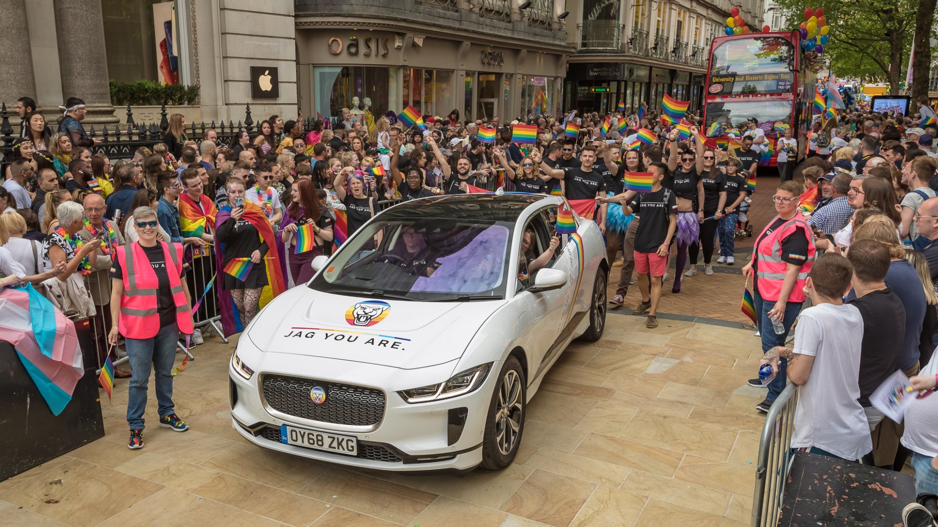 Jaguar I-Pace at Birmingham Pride 2019
