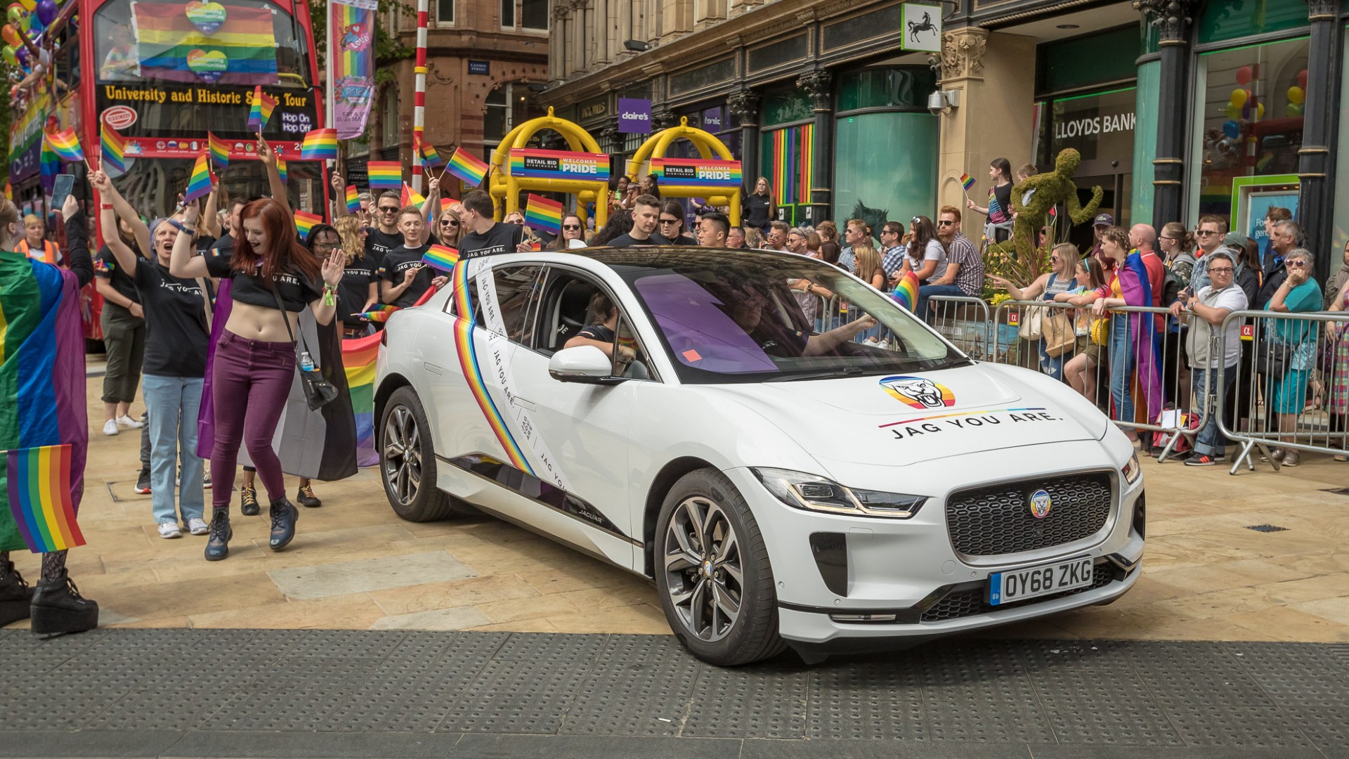Jaguar I-Pace at Birmingham Pride 2019 CLICK TO SEE MORE