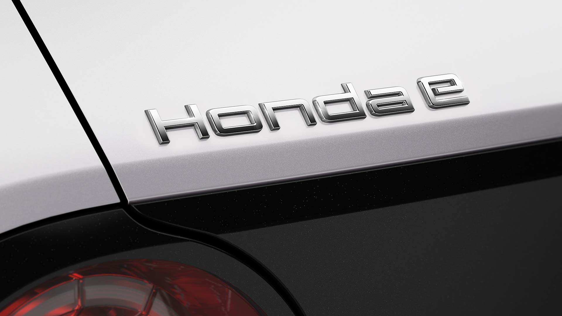 Honda e rear badge