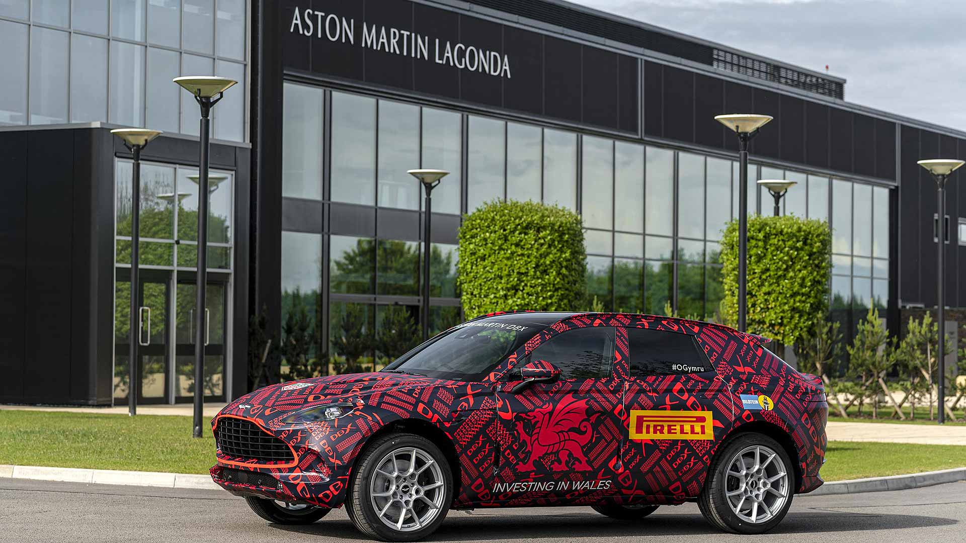 New Aston Martin DBX at new St Athan factory in Wales