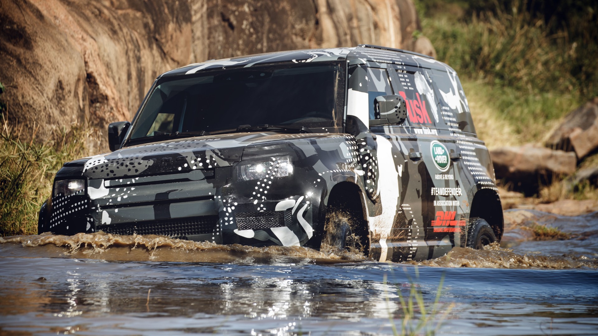 Land Rover Defender testing in Africa