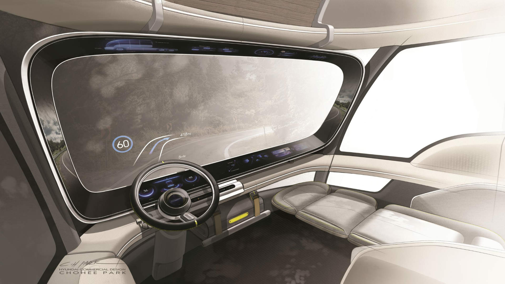 Hyundai hydrogen fuel cell truck concept