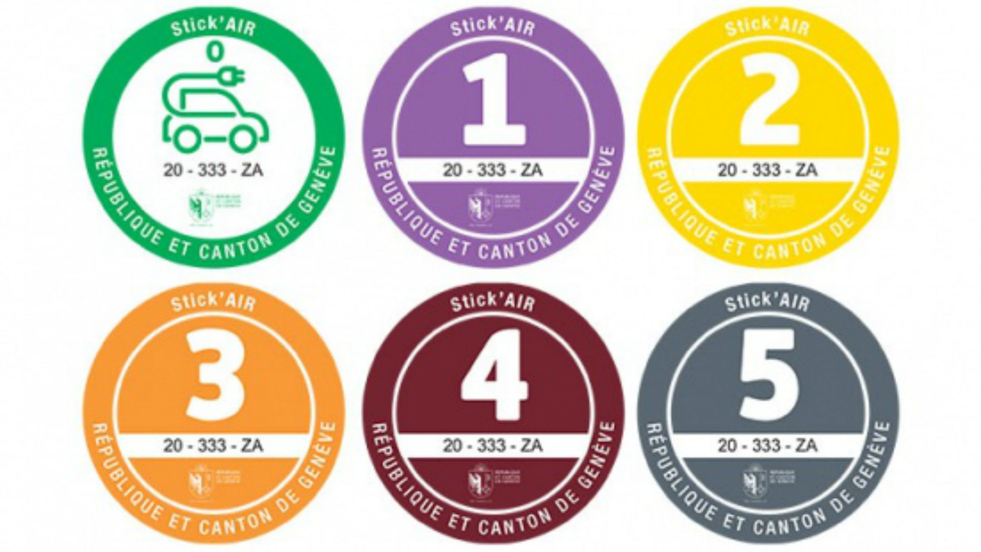 Geneva clean air stickers