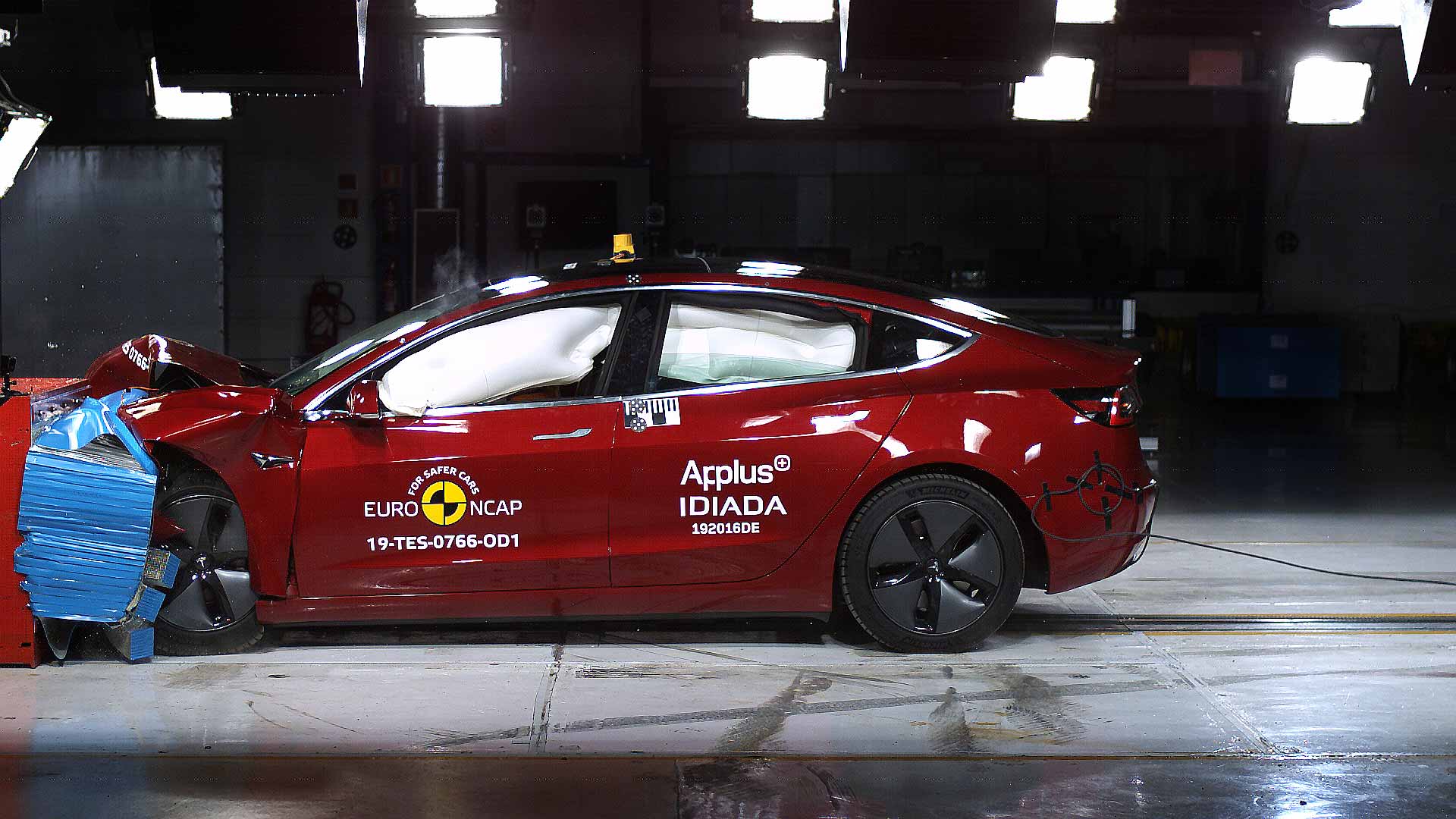 Tesla Model 3 Euro NCAP crash test