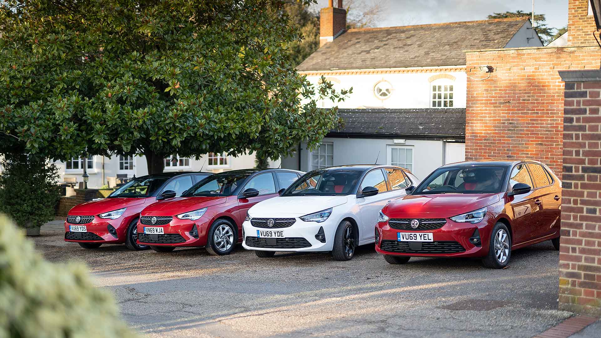 2020 Vauxhall Corsa red and white
