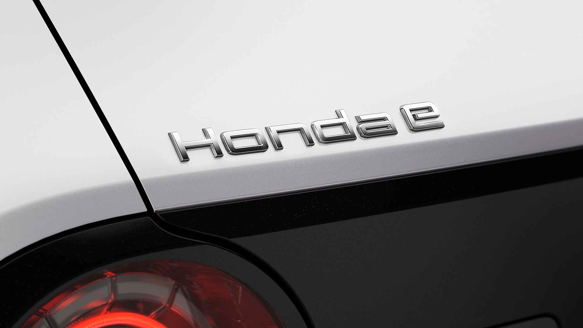 Honda e model badge