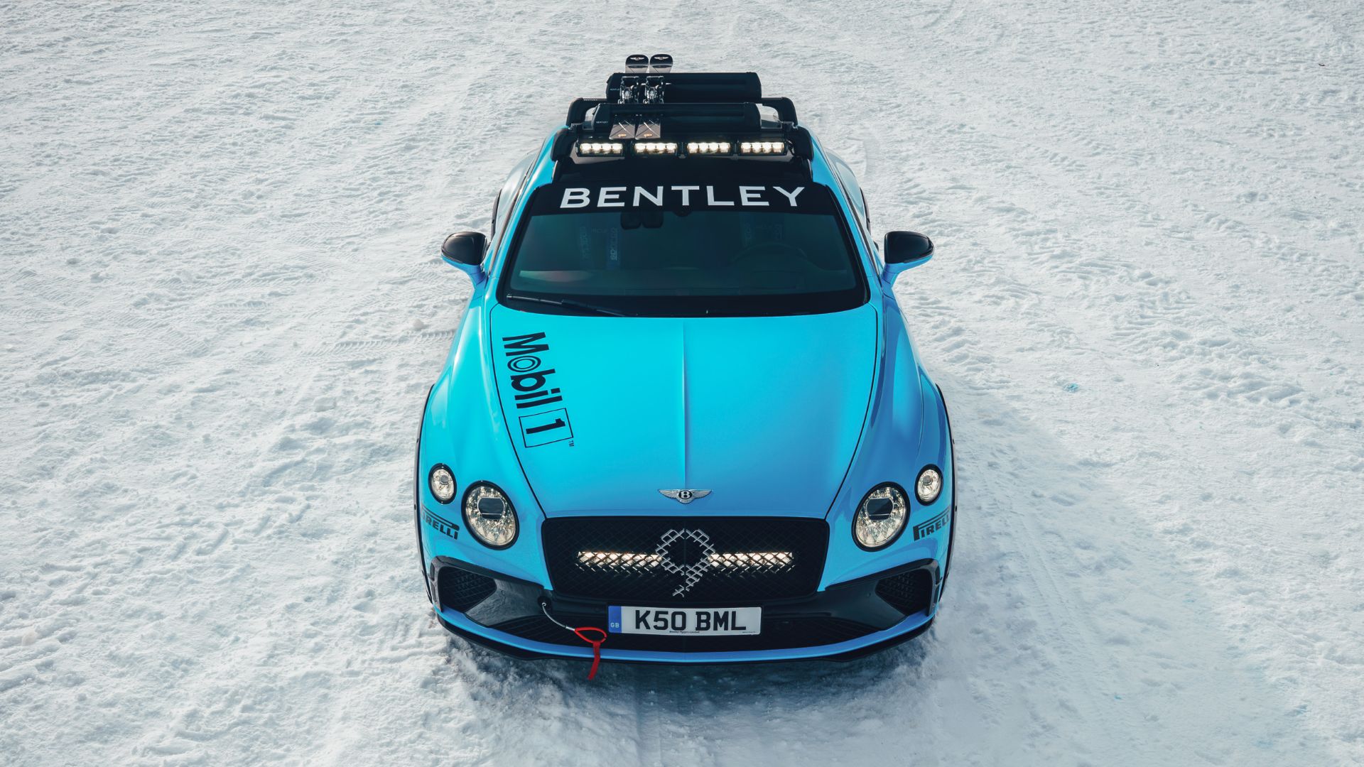bentley Continental ice racing