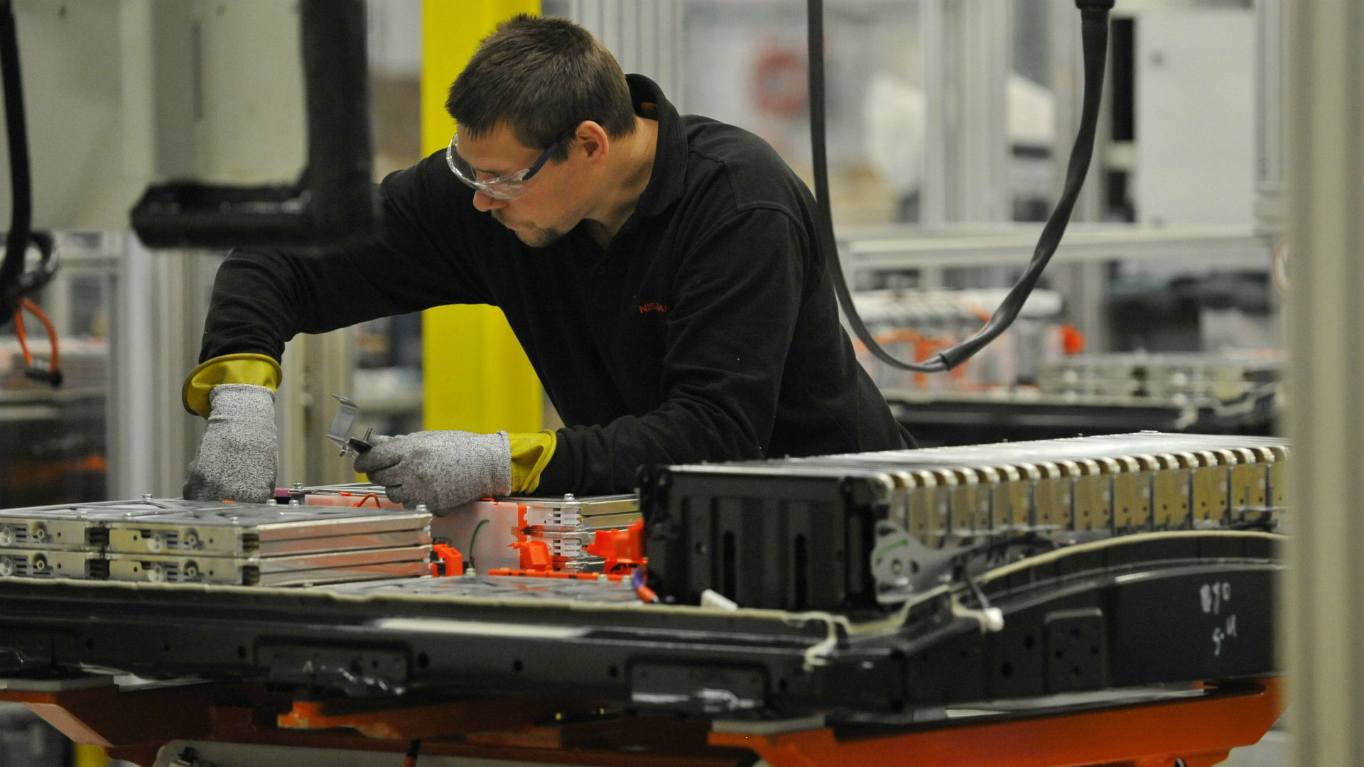 Nissan electric car battery production