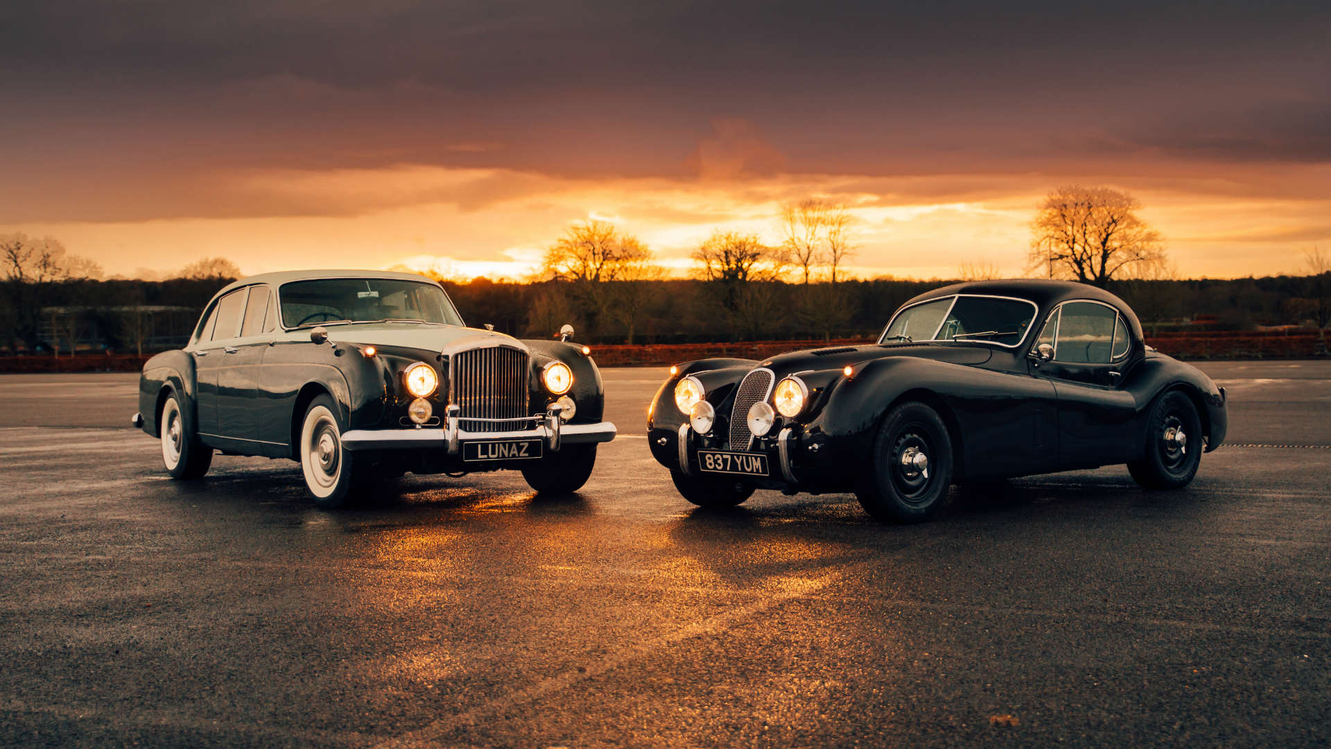 Lunaz Bentley S3 and Jaguar XK120