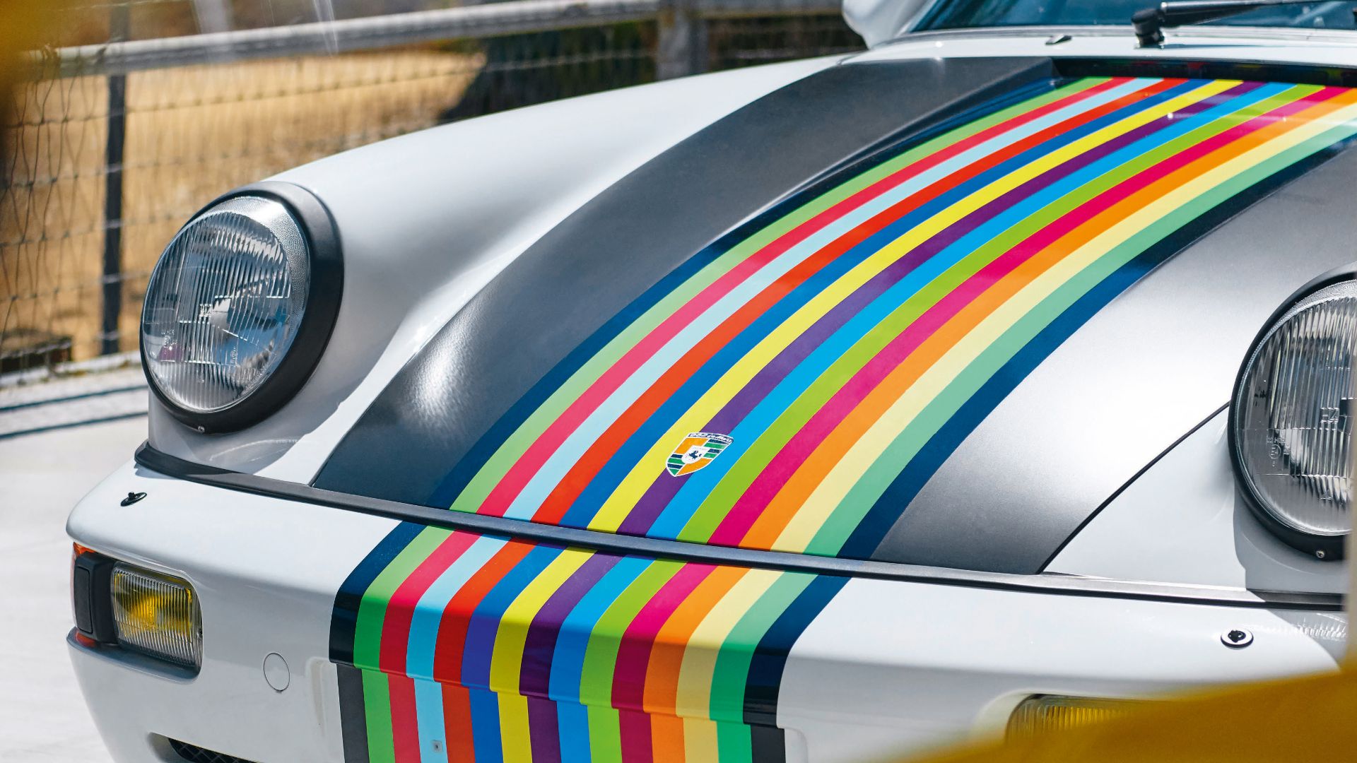 Porsche collector loves bright colours