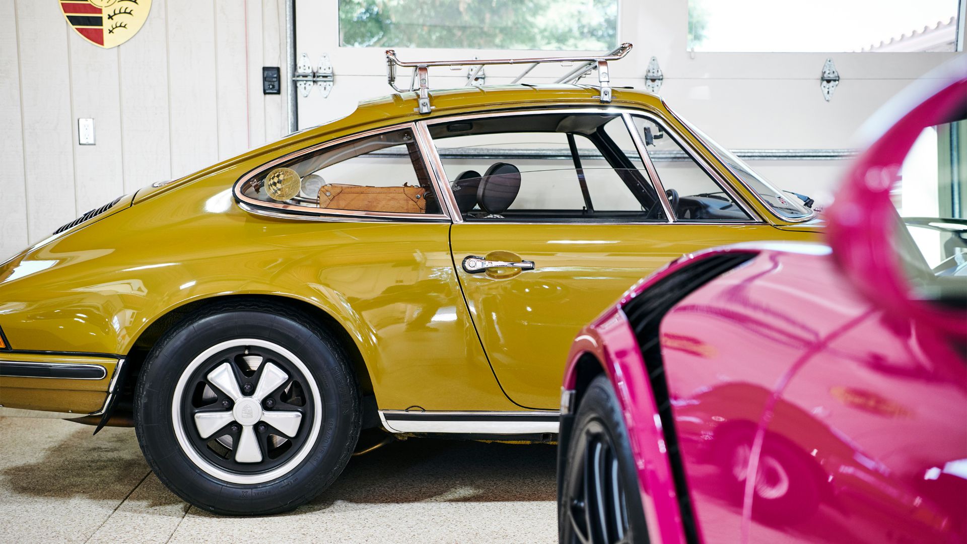 Porsche collector loves bright colours