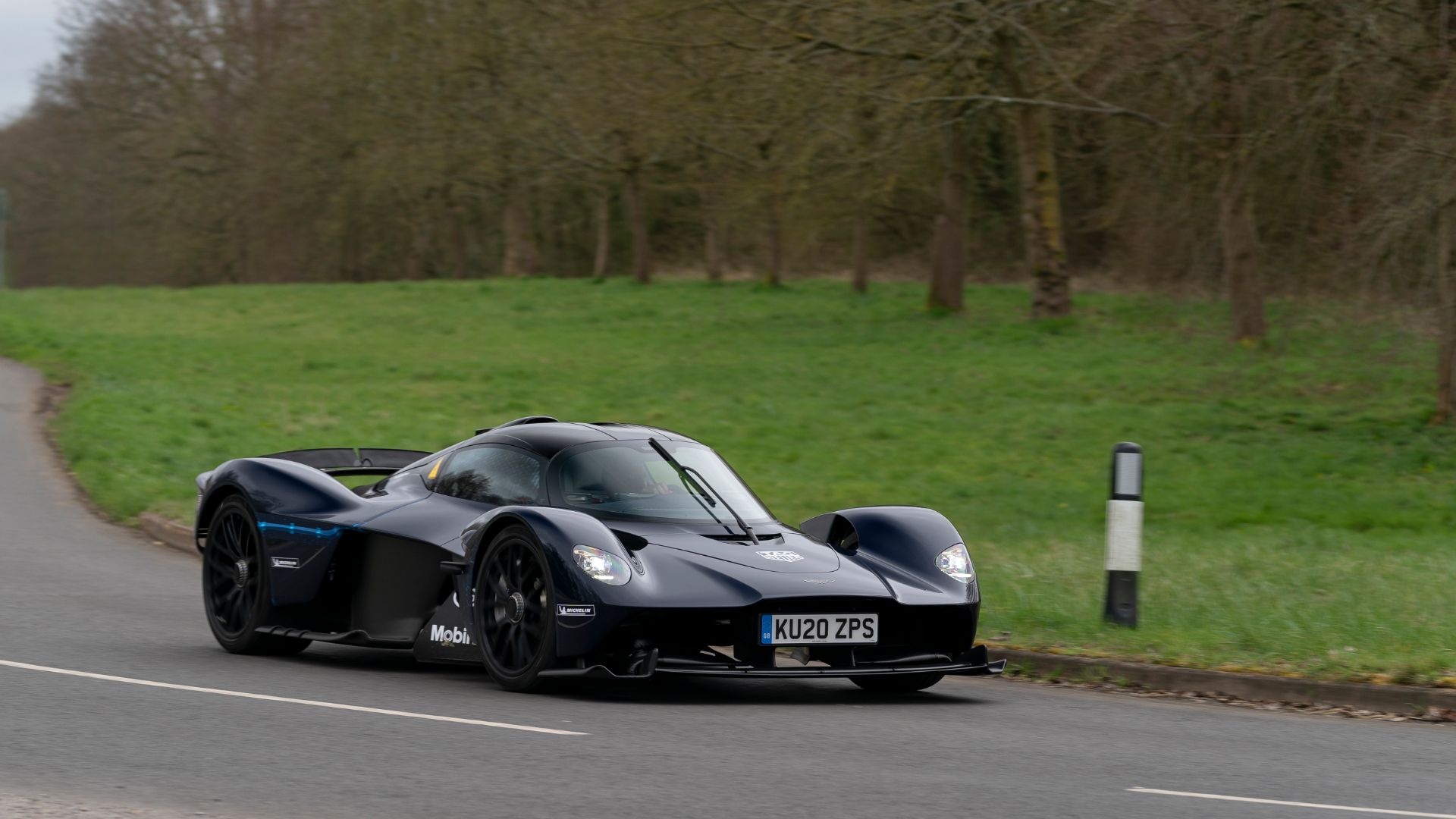 Aston Martin Valkyrie testing on the road