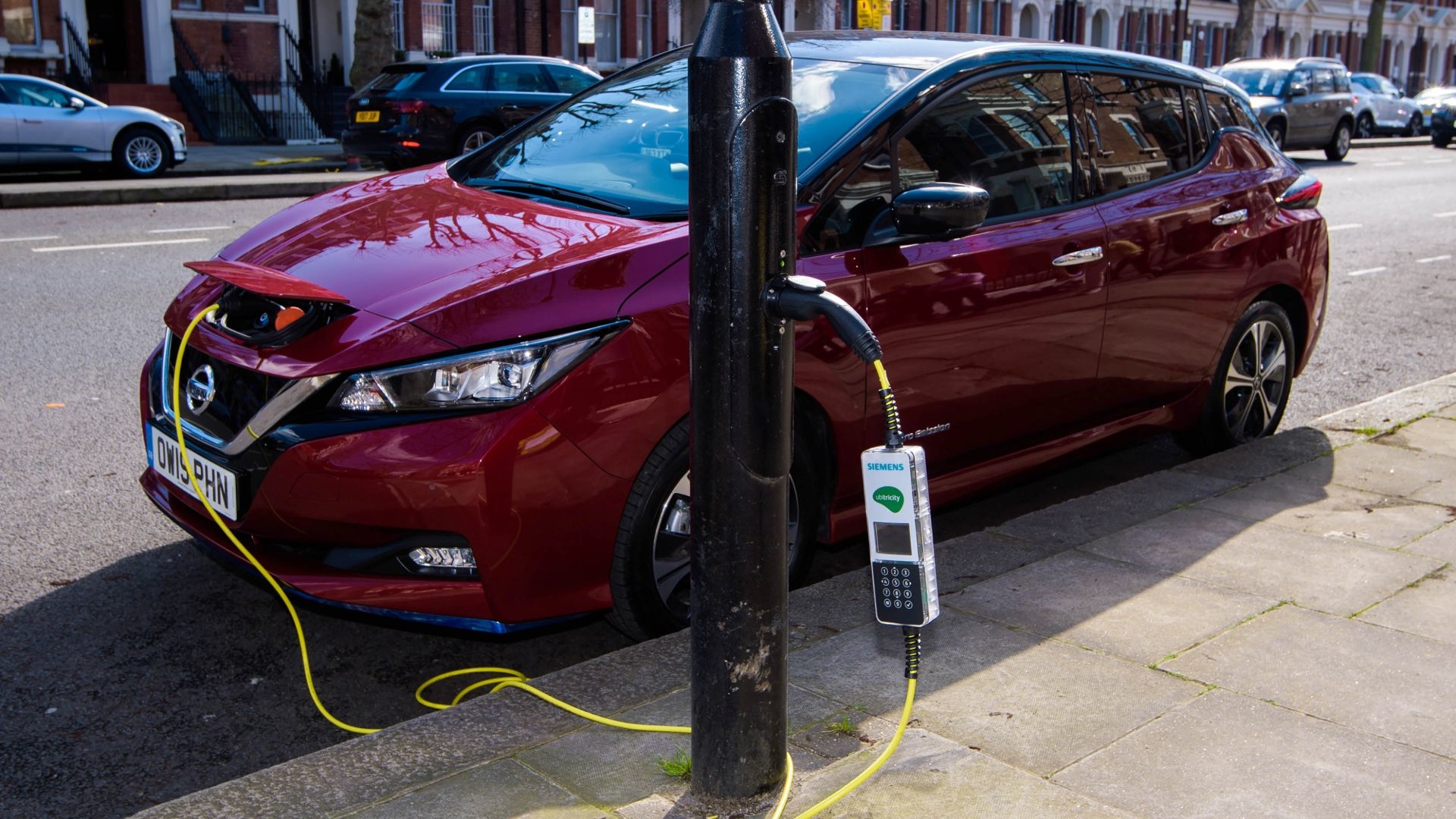 'Electric avenue' opens in london with full street lamp car charging conversion