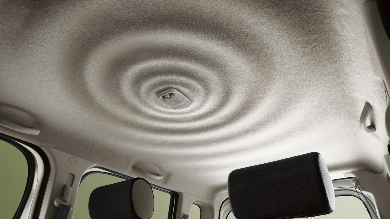 Nissan Cube and the ripple-effect headliner
