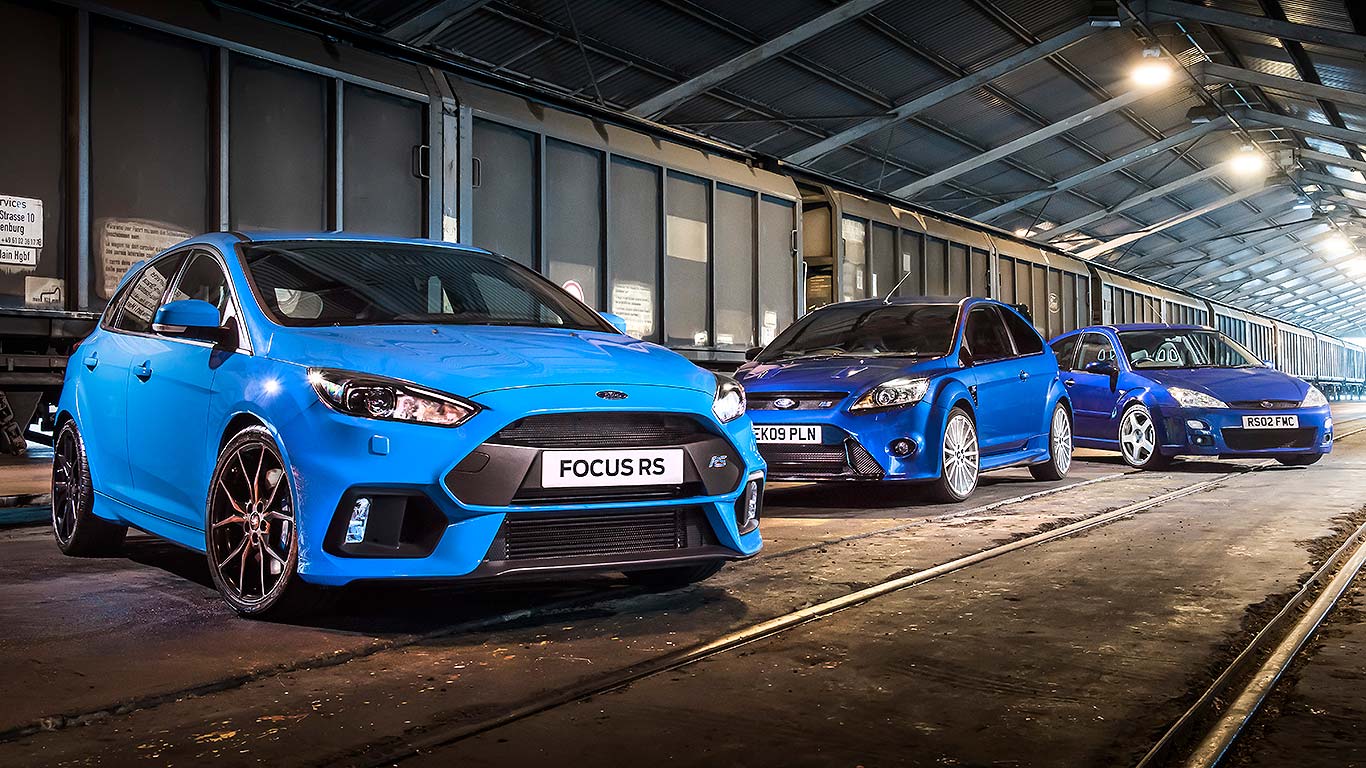 Ford Focus RS through the ages