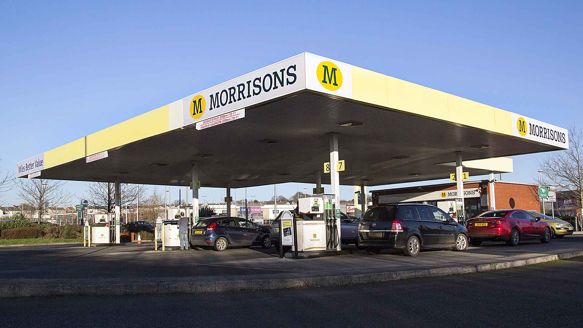 Morrisons UK filling station