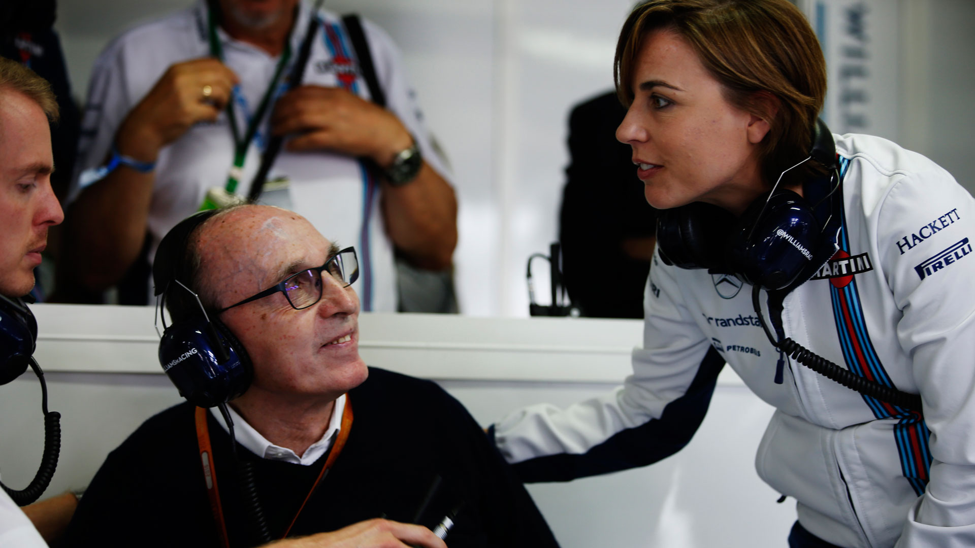 Sir Frank and Claire Williams
