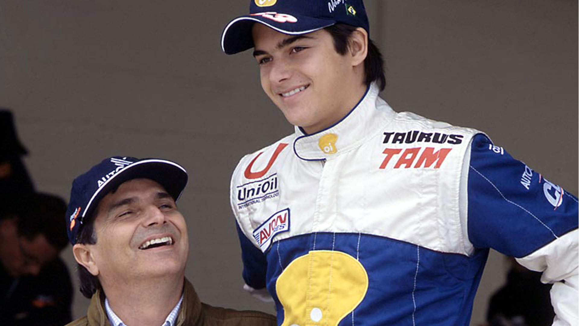 Nelson Piquet and Nelson Piquet Jr.