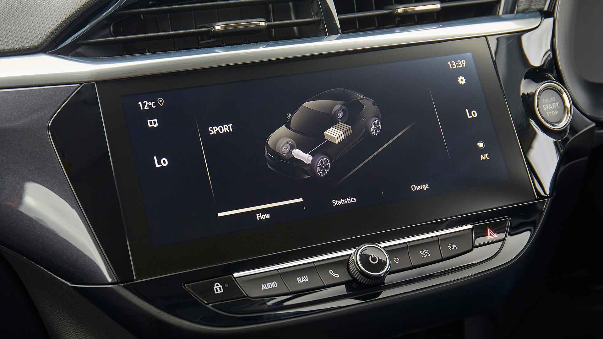 Vauxhall Corsa-e power display