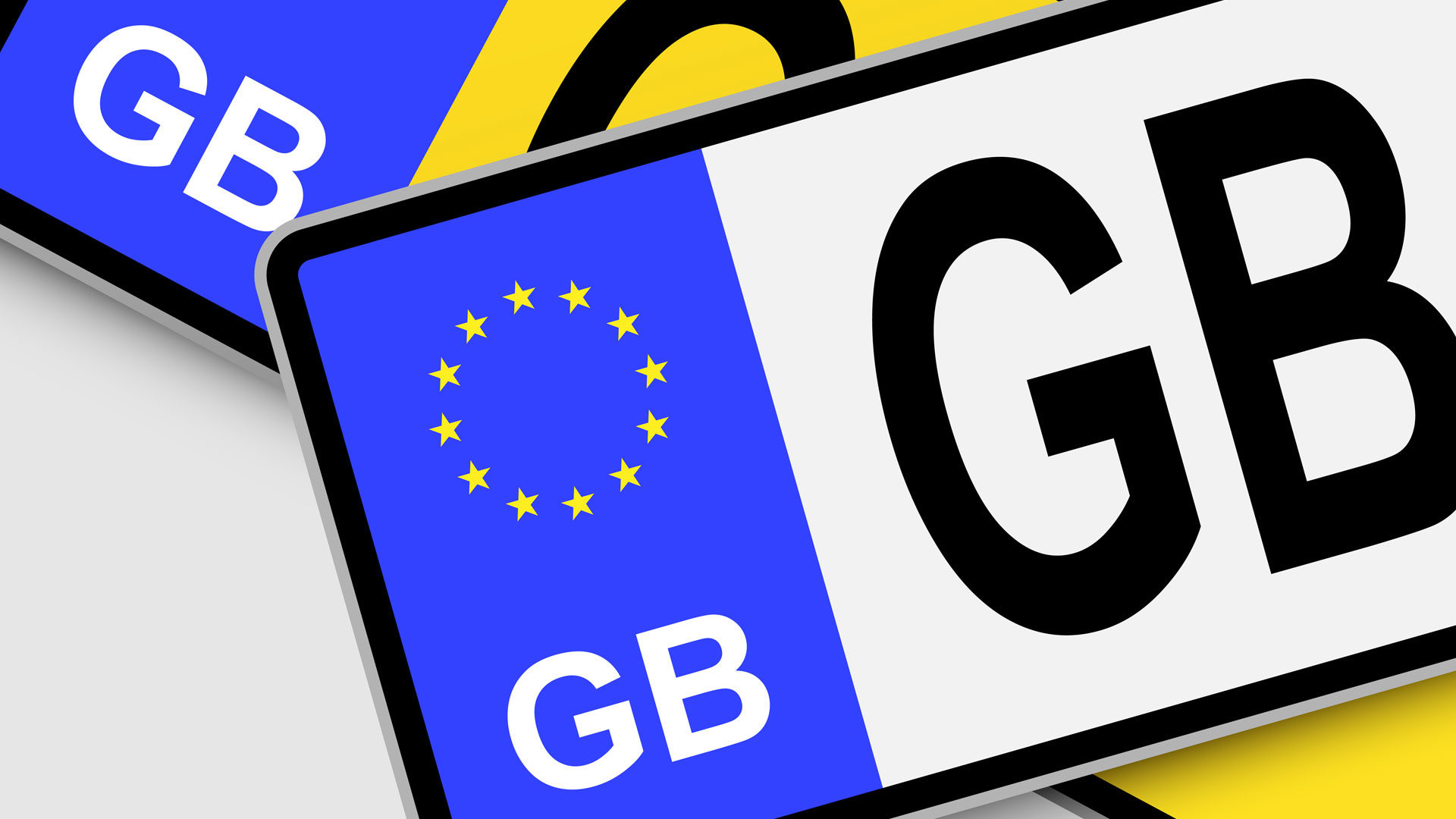 UK Motorbike Number Plate NO EU Flag Brexit Pack of 2 Vinyl Stickers Union Jack Replaces GB Sticker