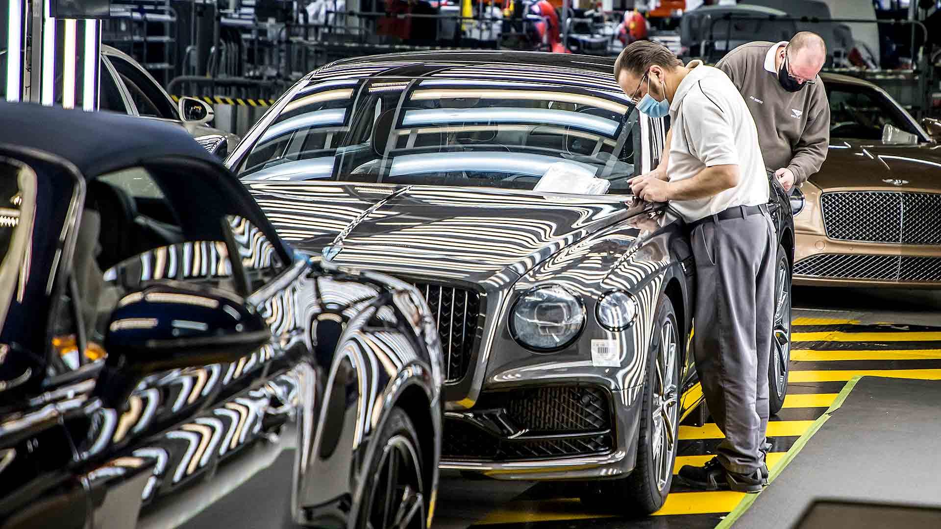 Bentley car production in Crewe