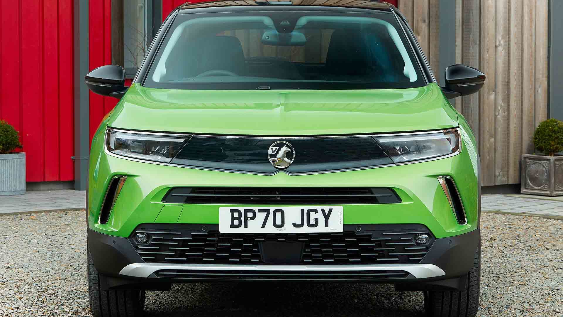 New 2021 Vauxhall Mokka-e in bright metallic green