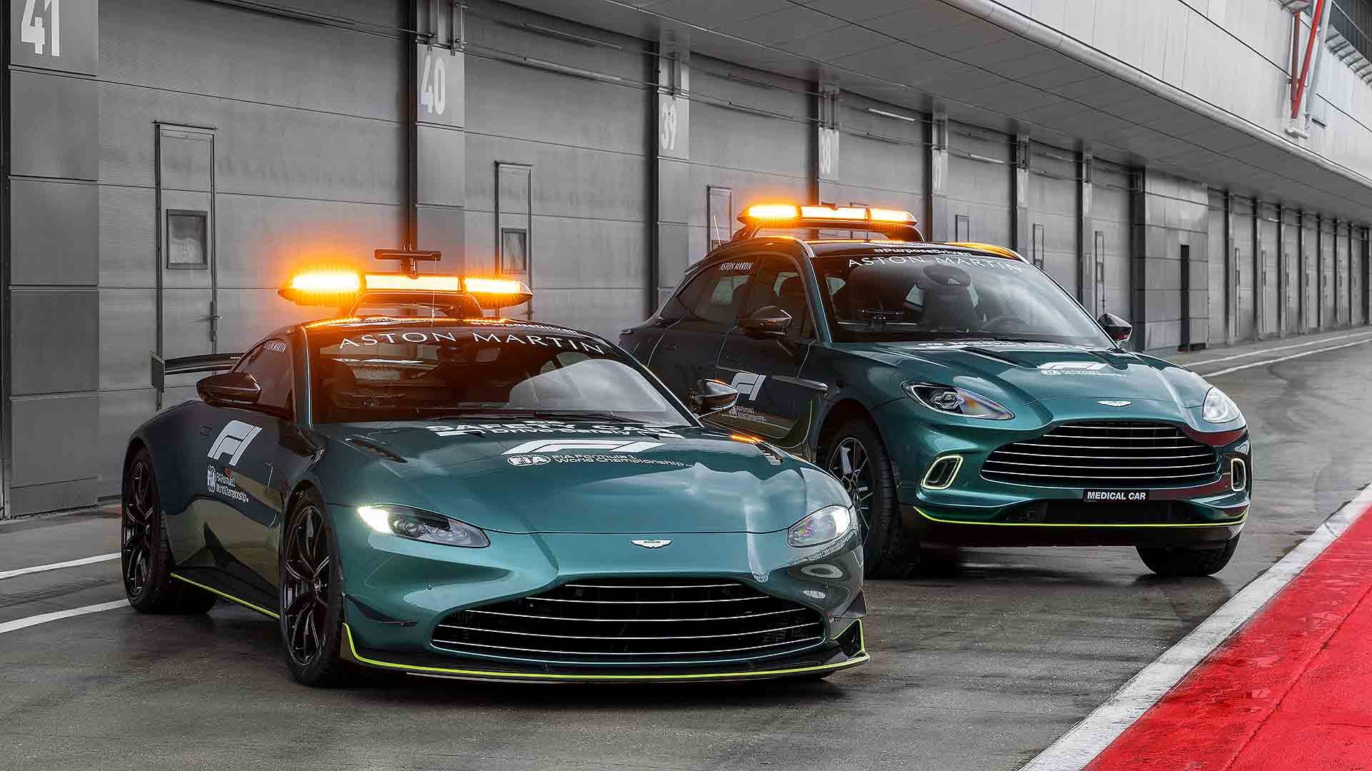 Aston Martin F1 safety cars