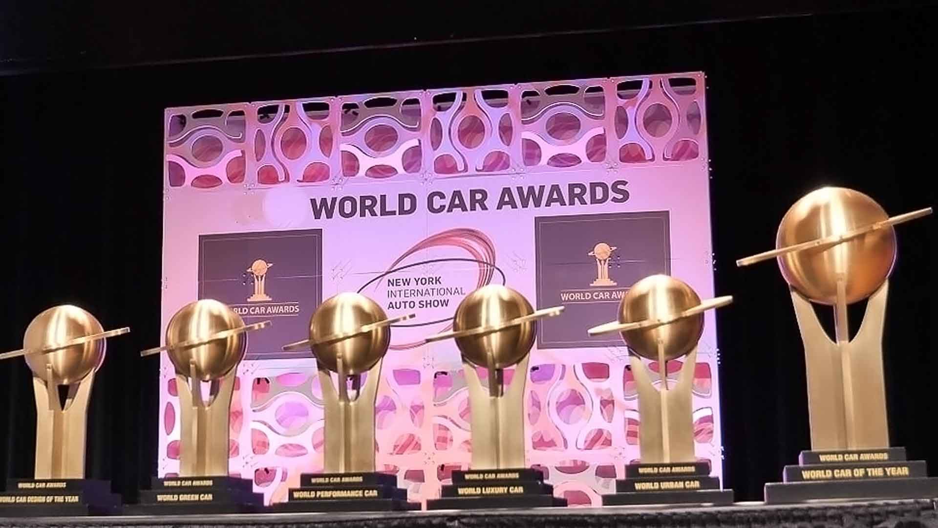 World Car Awards trophies
