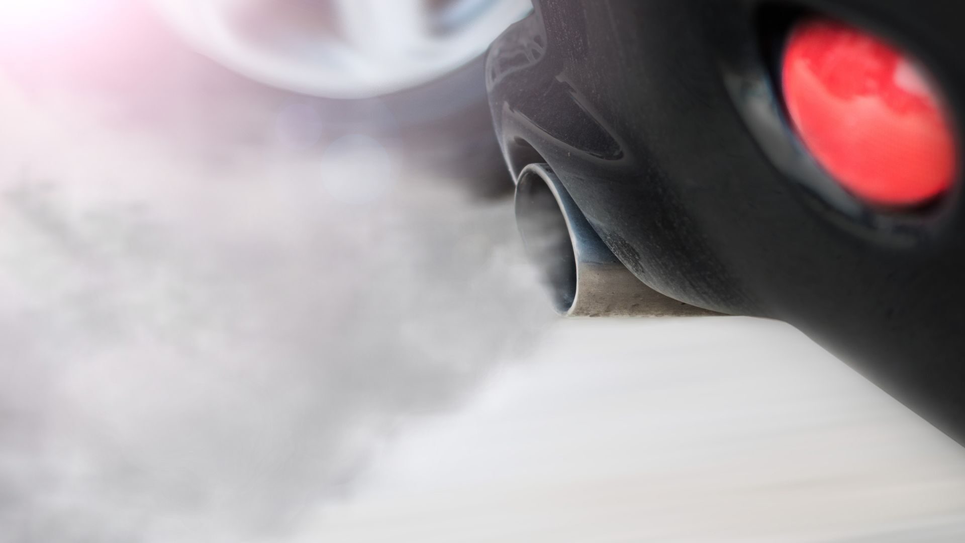 Smoke from a car exhaust