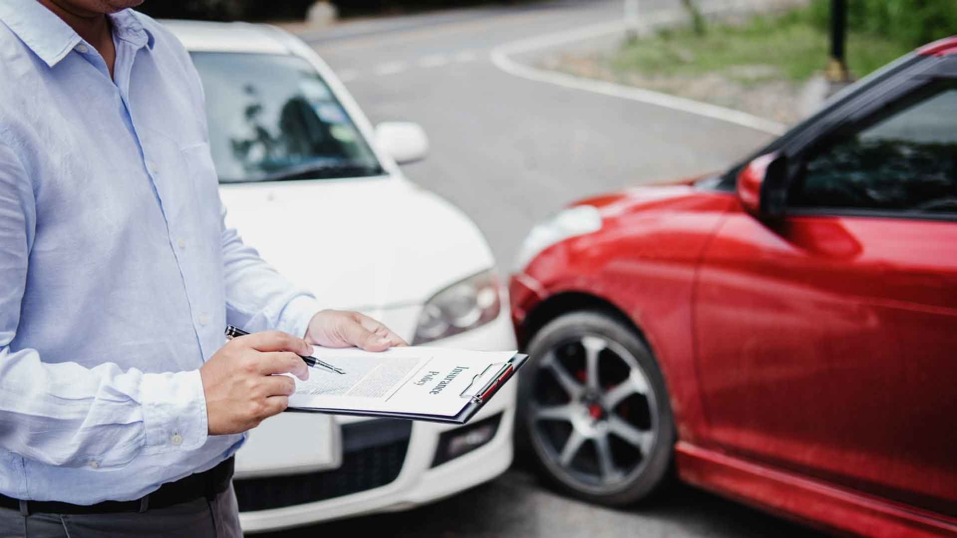 Insurance assessment of a car crash
