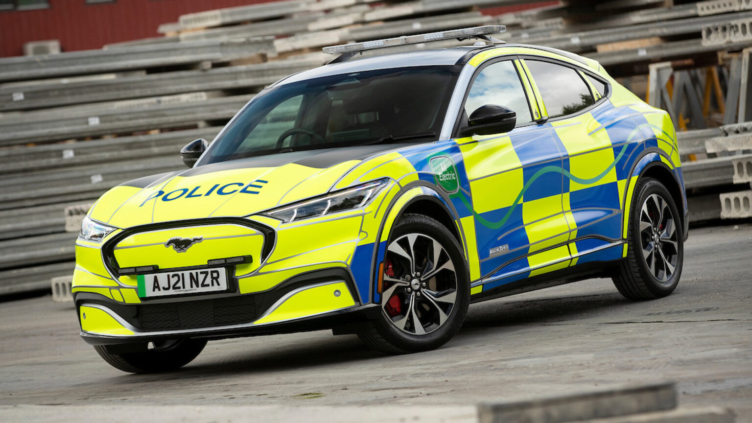 Ford Builds Electric Mustang Mach E Police Car