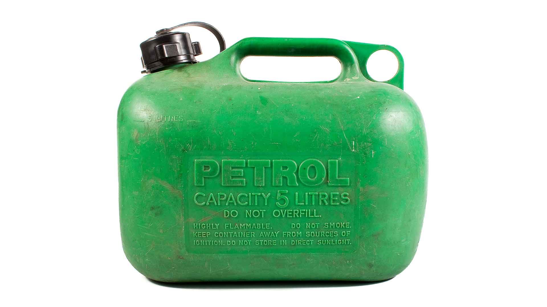 Plastic petrol can