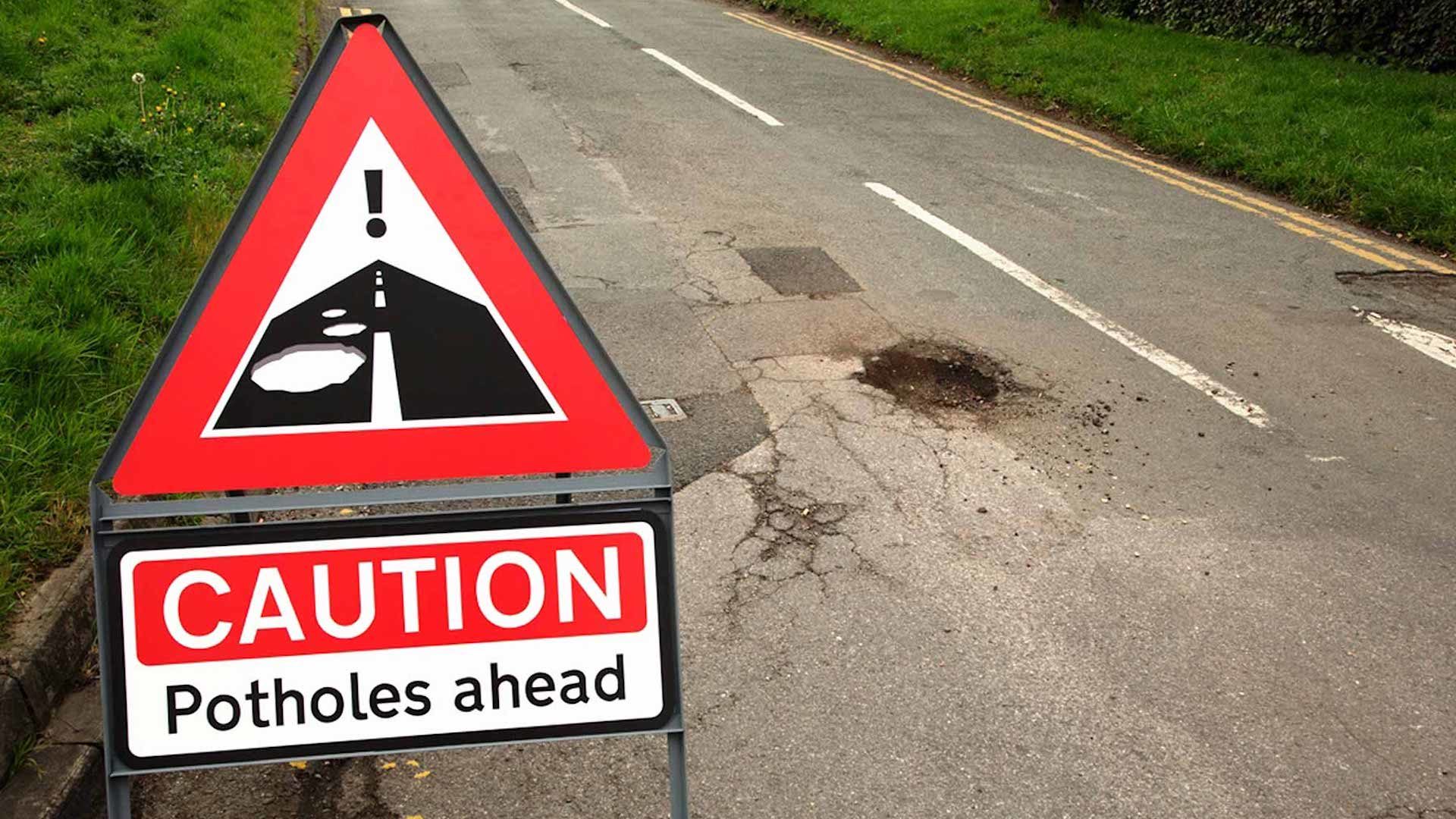 Cost of UK pothole damage