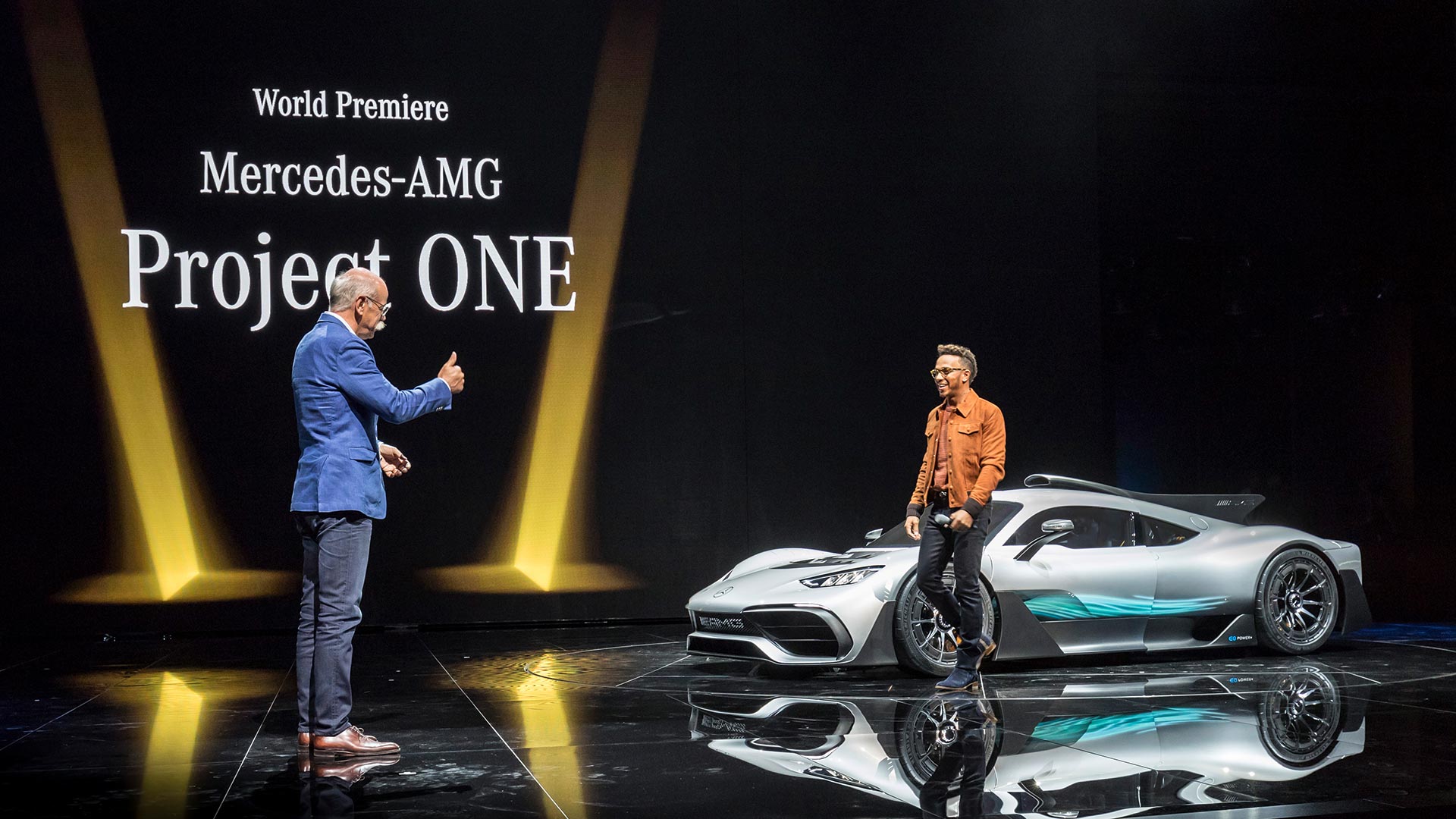 Lewis Hamilton reveals the Mercedes-AMG One