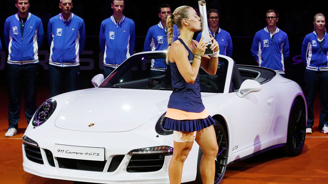 Angelique Kerber nets a new Porsche 911