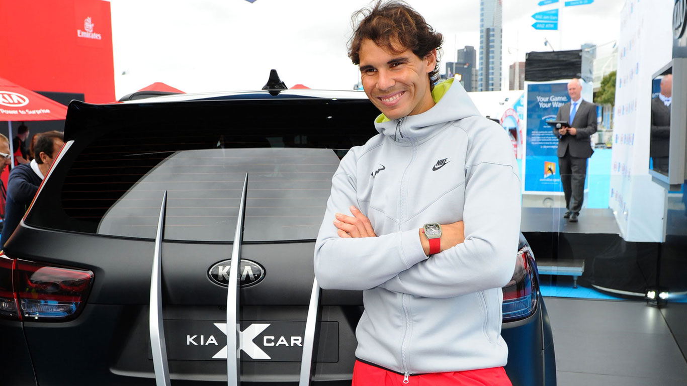 Rafael Nadal and Kia 2015