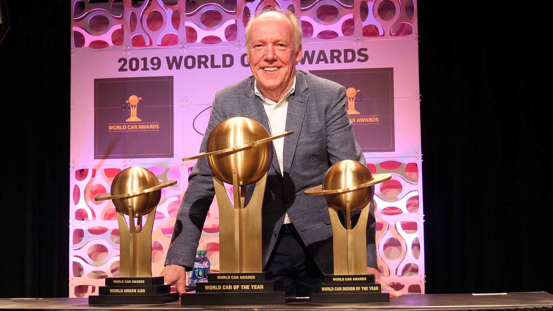 Ian Callum World Car Awards trophies